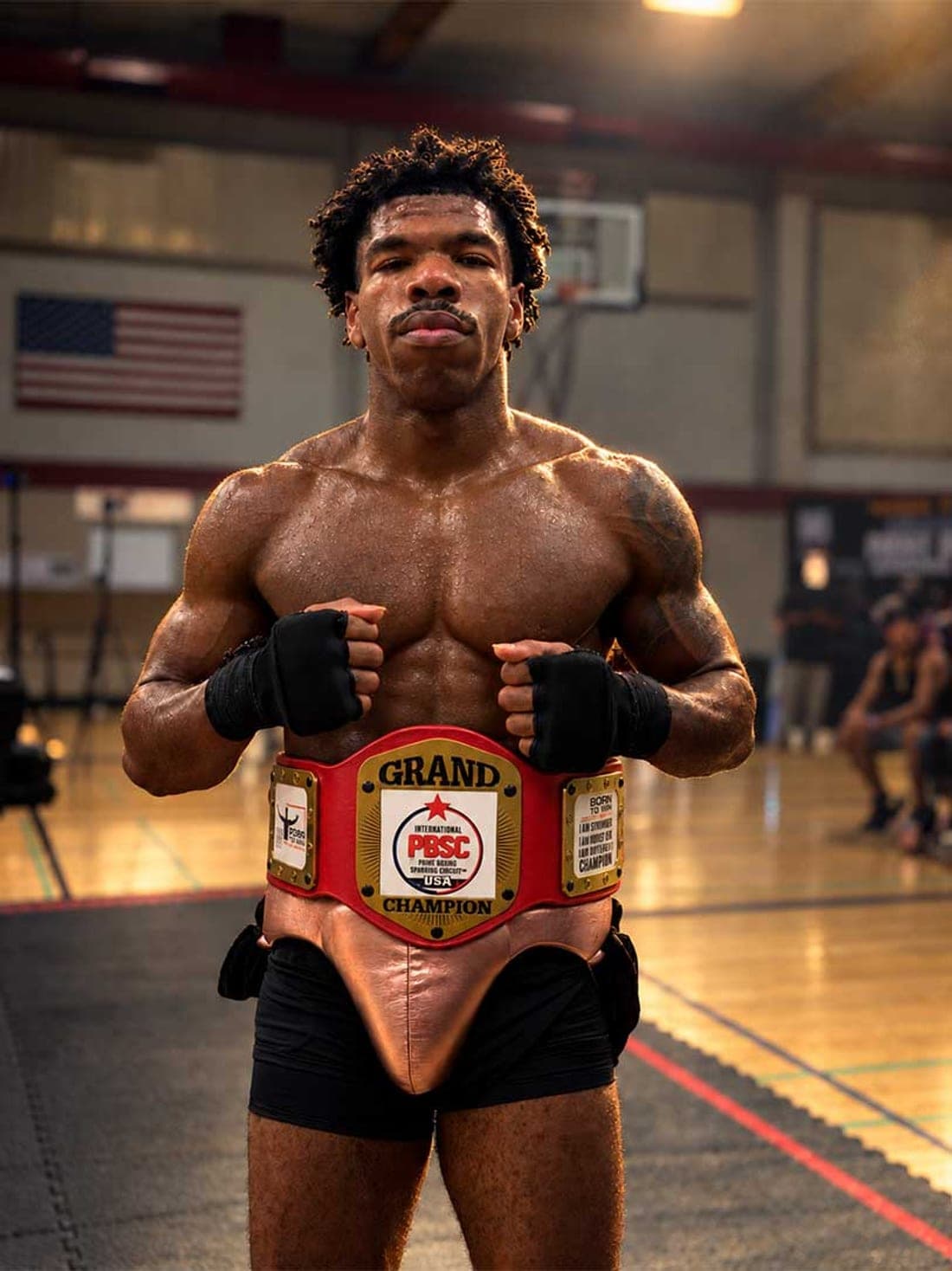 PBSC grand champion with his title belt